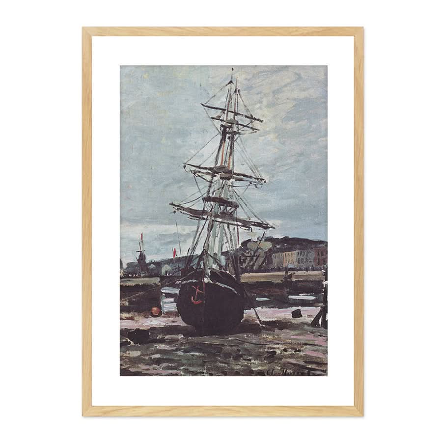 Stranded Boat in Fécamp by Claude Monet
