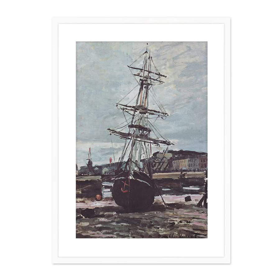 Stranded Boat in Fécamp by Claude Monet