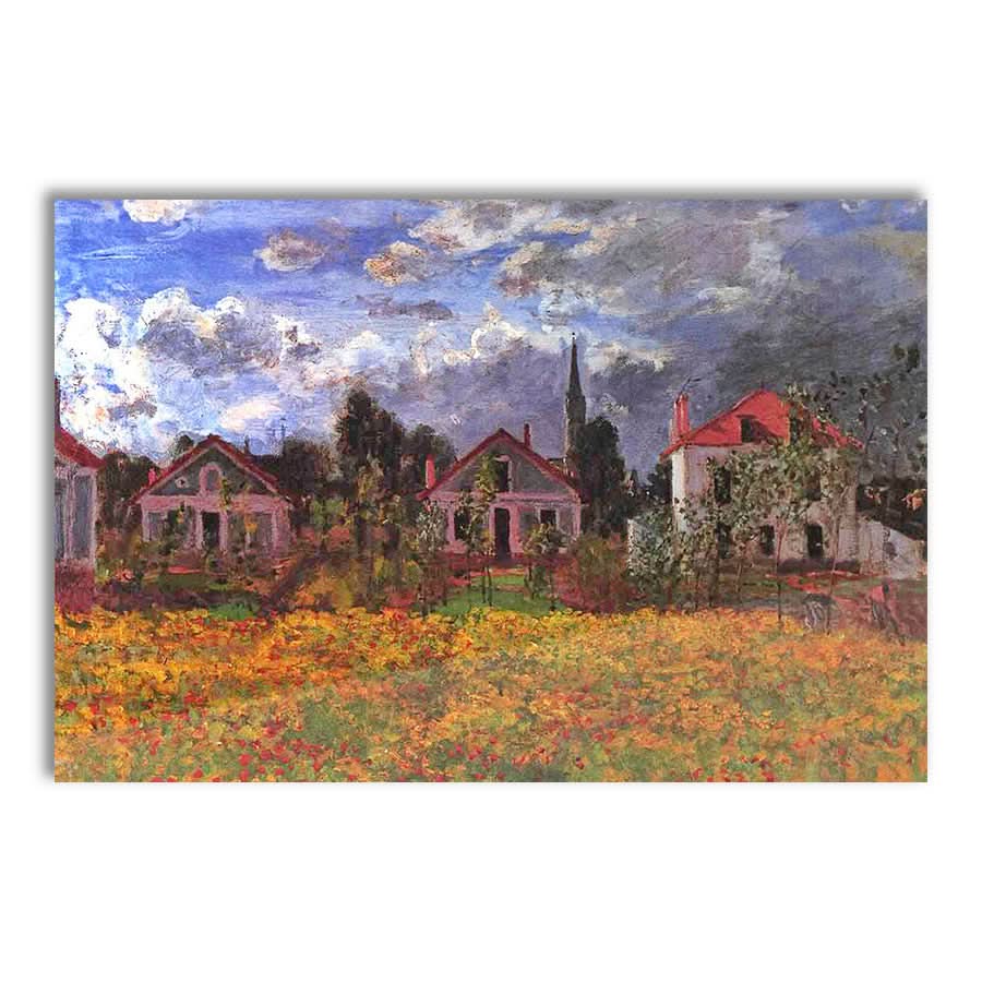 Houses in Argenteuil by Claude Monet