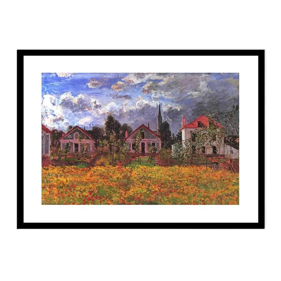 Houses in Argenteuil by Claude Monet
