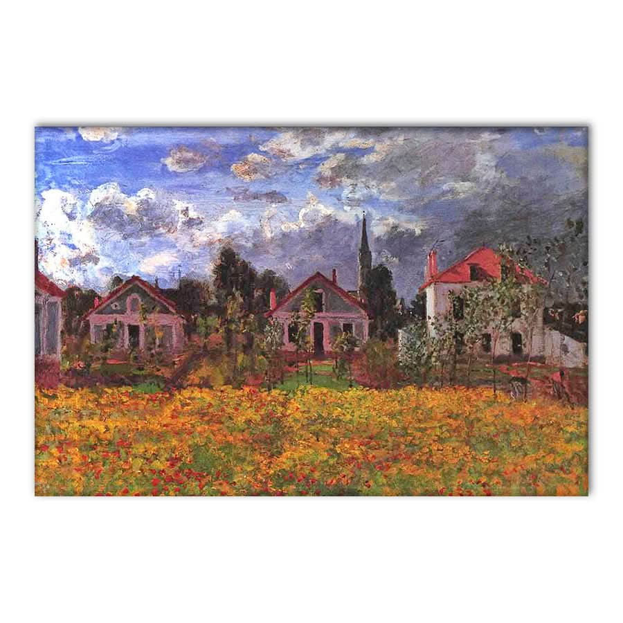 Houses in Argenteuil by Claude Monet