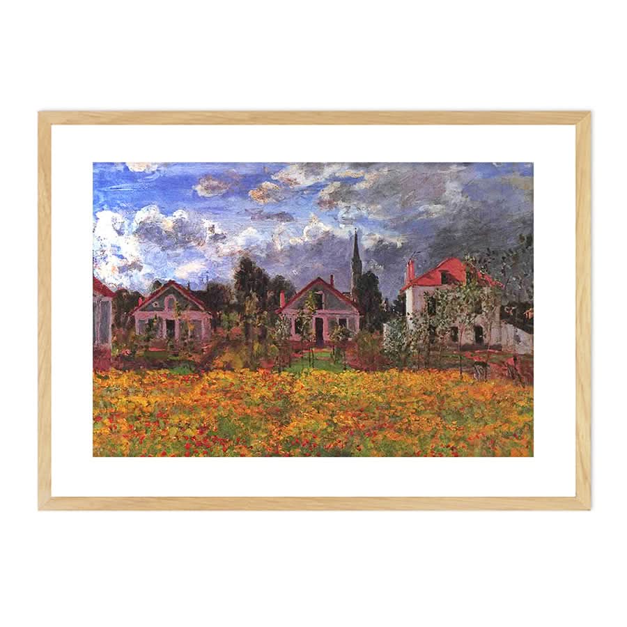 Houses in Argenteuil by Claude Monet