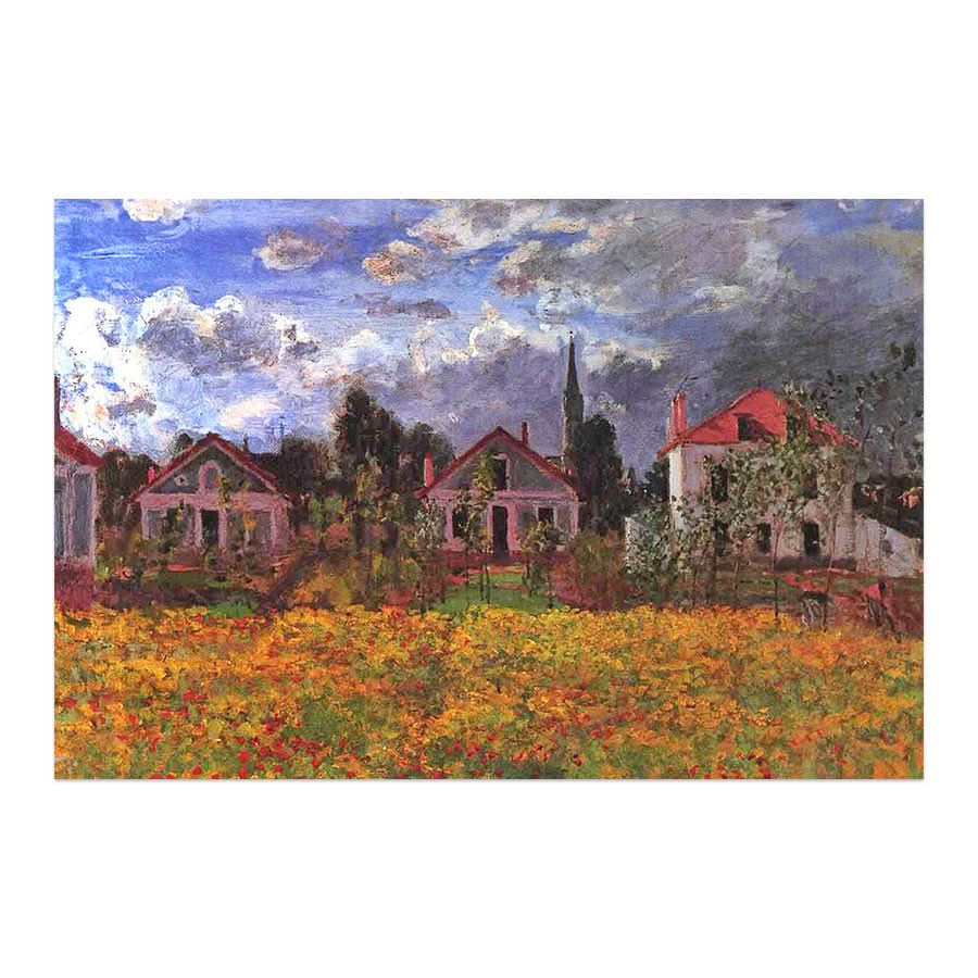 Houses in Argenteuil by Claude Monet