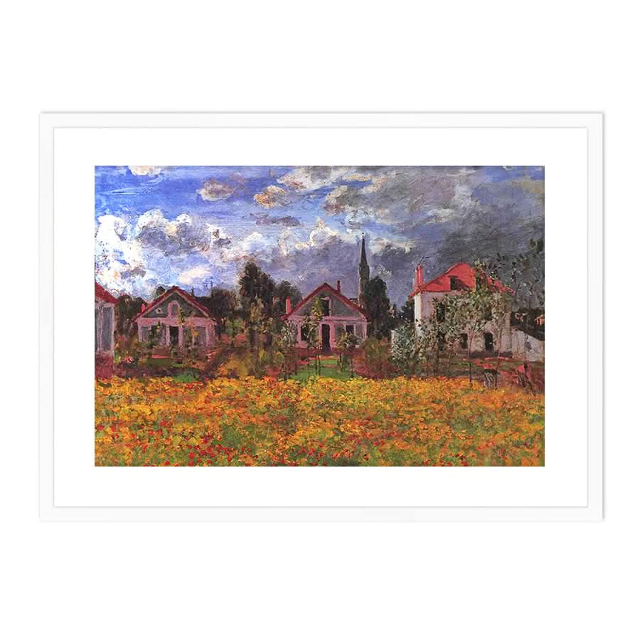 Houses in Argenteuil by Claude Monet