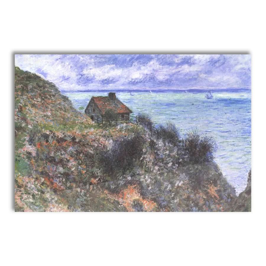 Fisherman Hut, Cloudy Weather by Claude Monet