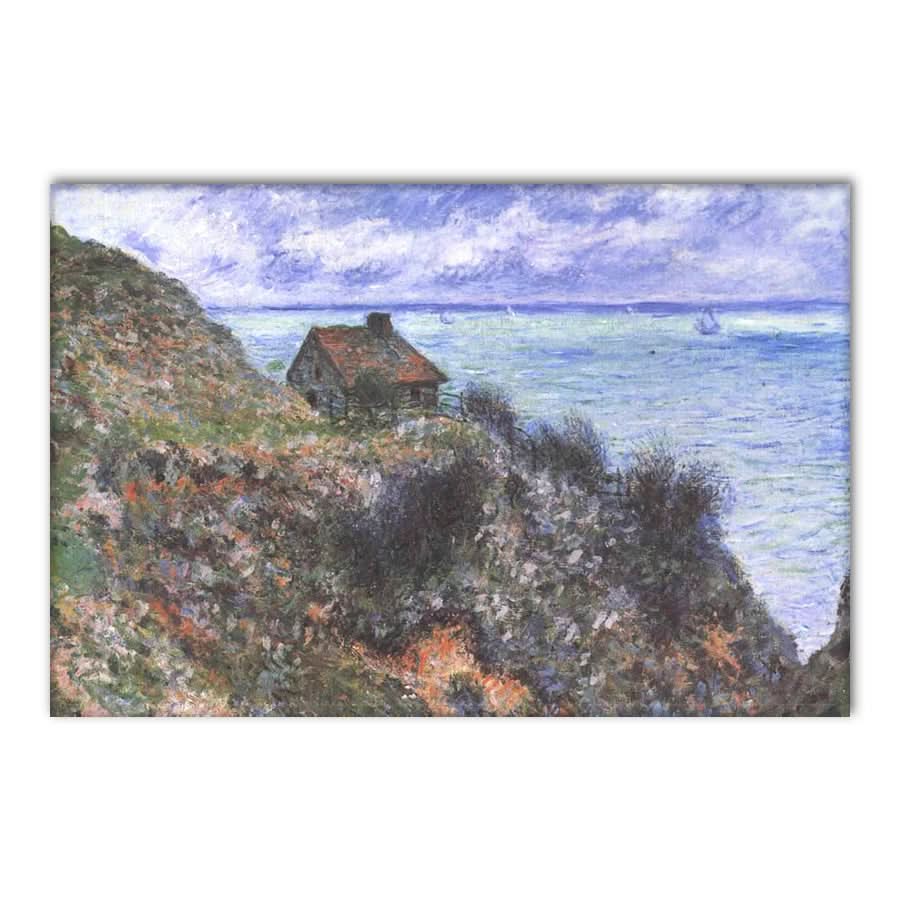 Fisherman Hut, Cloudy Weather by Claude Monet