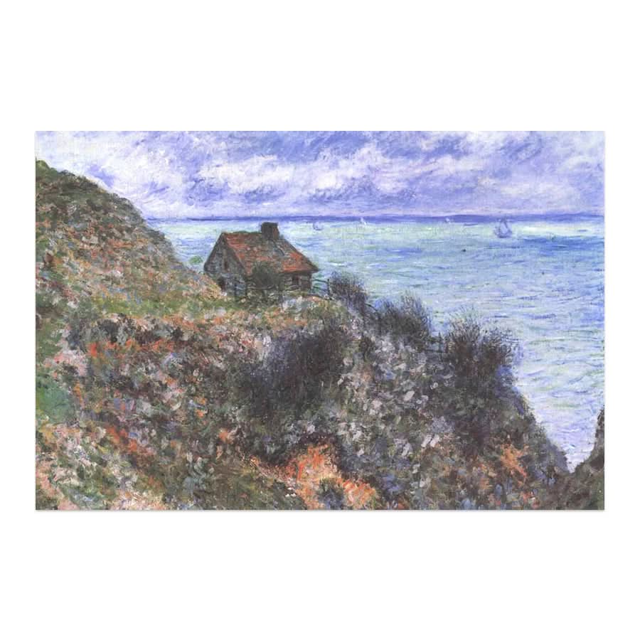 Fisherman Hut, Cloudy Weather by Claude Monet