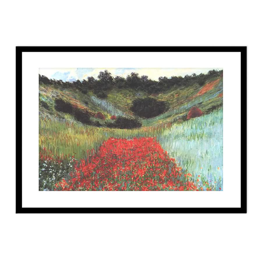 Poppy Field in a Hollow near Giverny by Claude Monet