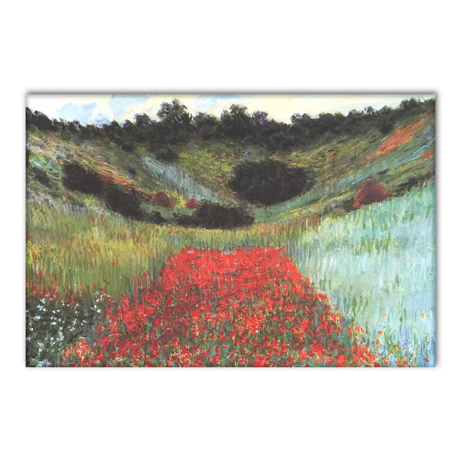 Poppy Field in a Hollow near Giverny by Claude Monet