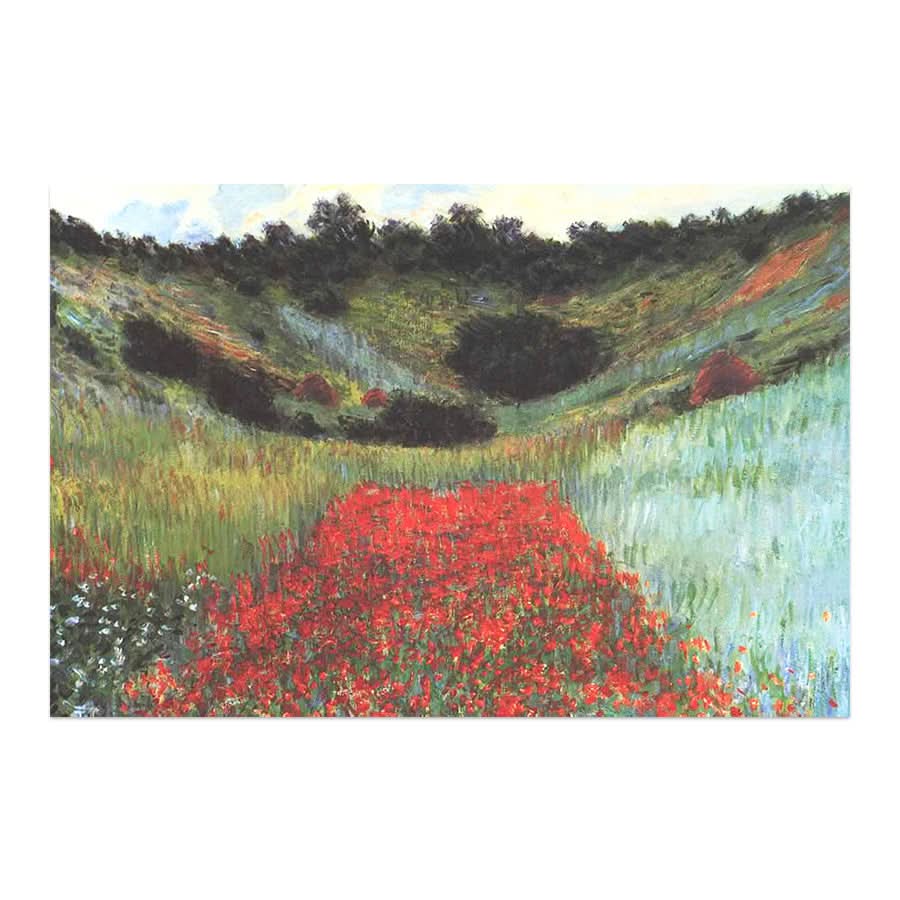 Poppy Field in a Hollow near Giverny by Claude Monet