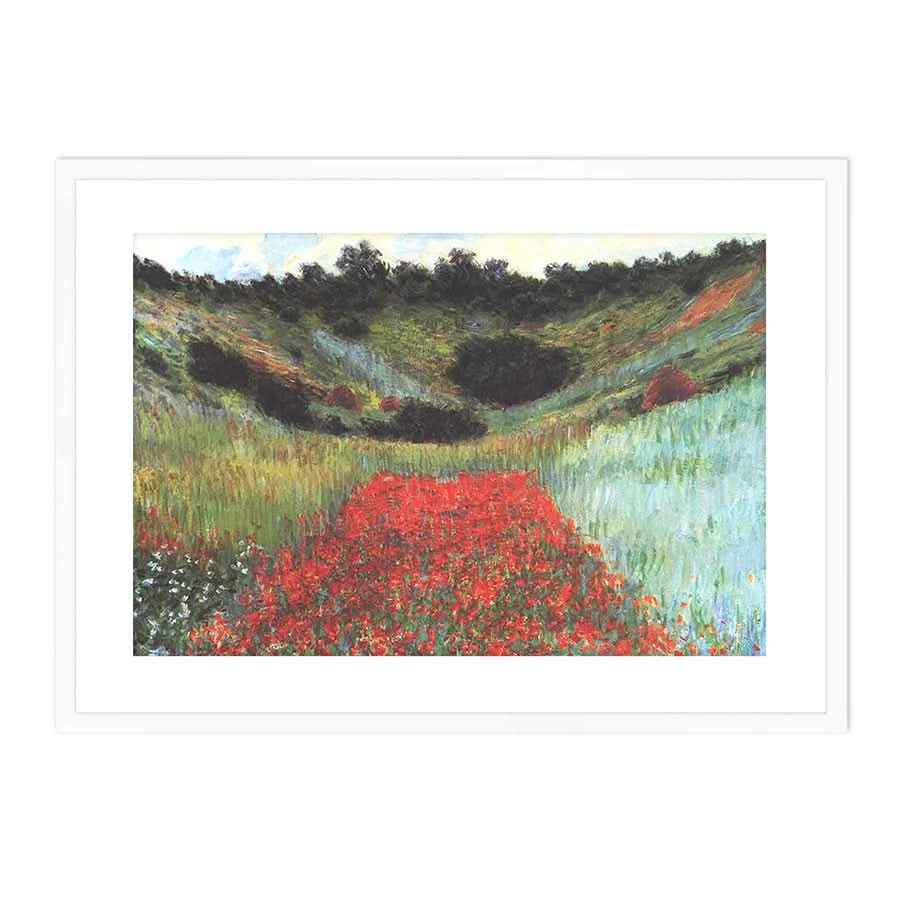 Poppy Field in a Hollow near Giverny by Claude Monet