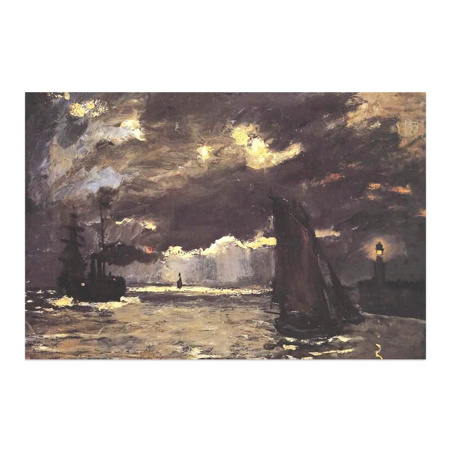 A Seascape, Shipping by Moonlight by Claude Monet
