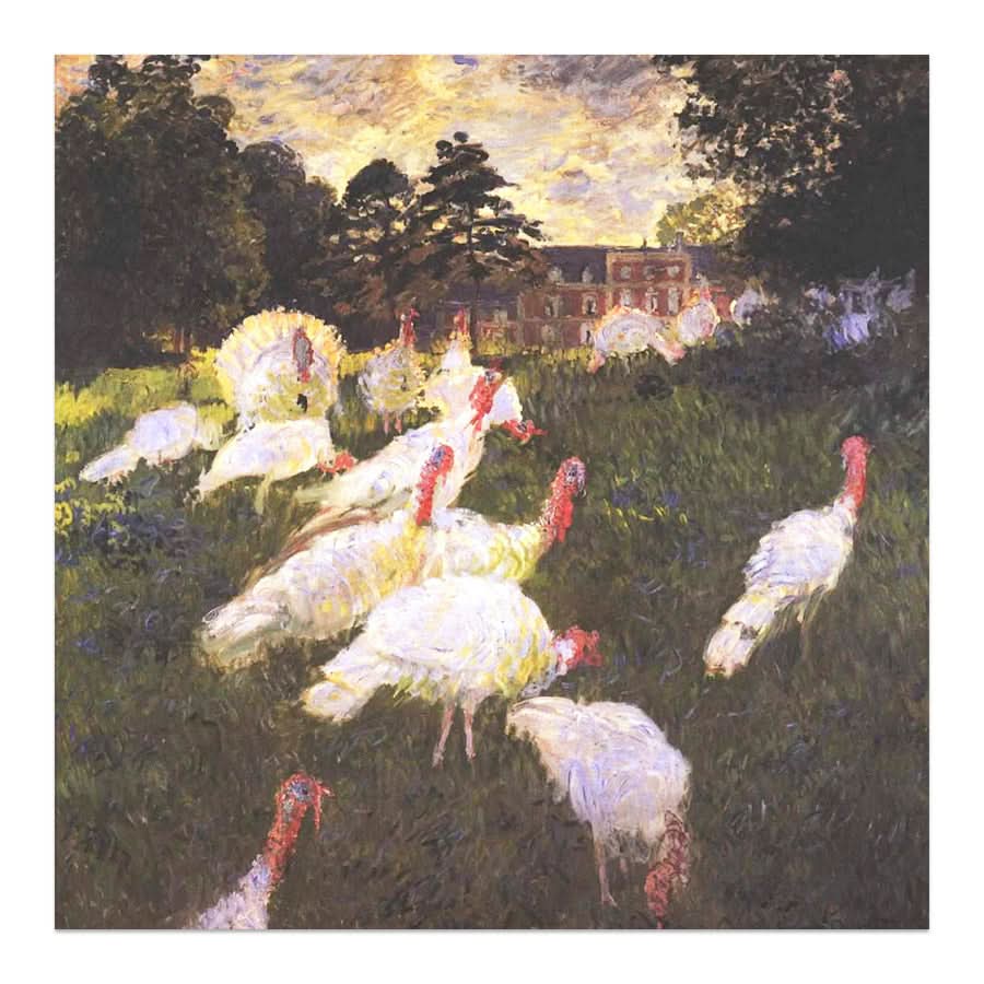 Wild Turkey by Claude Monet