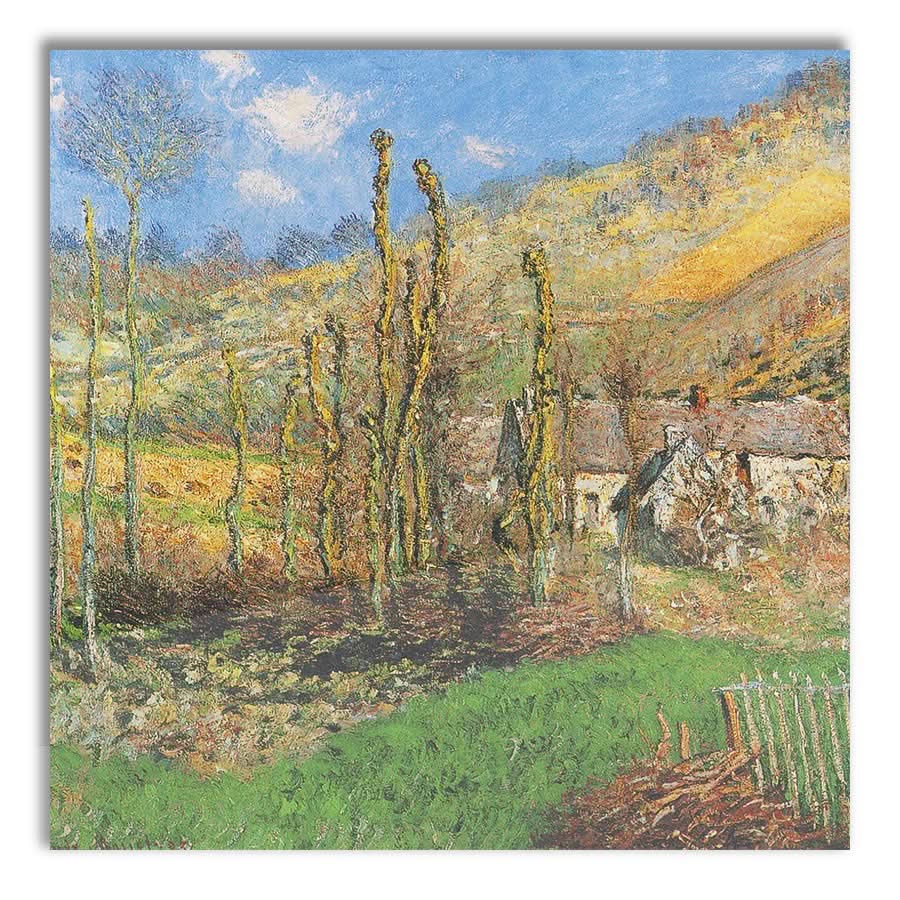 Winter Landscape at the Val de Falaise, Giverny by Claude Monet