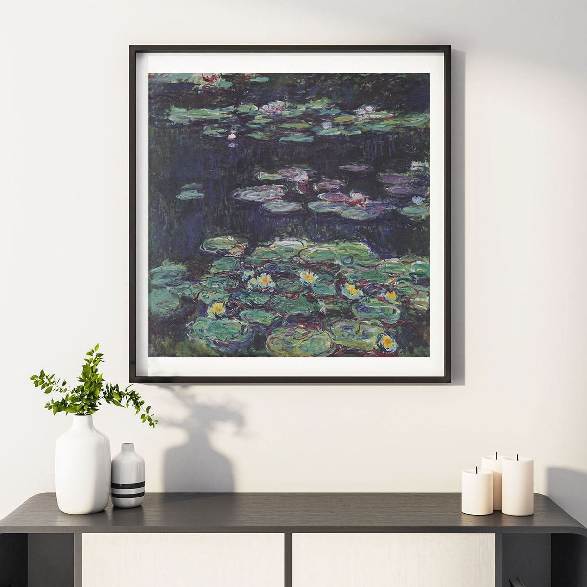 White and Yellow Waterlilies by Claude Monet