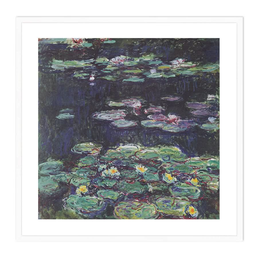 White and Yellow Waterlilies by Claude Monet