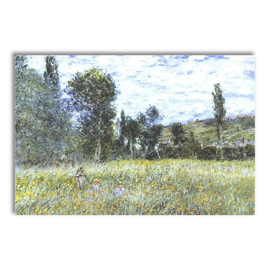 Meadow outside Vetheuil by Claude Monet