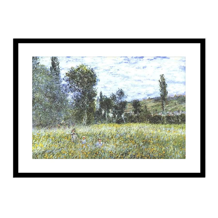 Meadow outside Vetheuil by Claude Monet