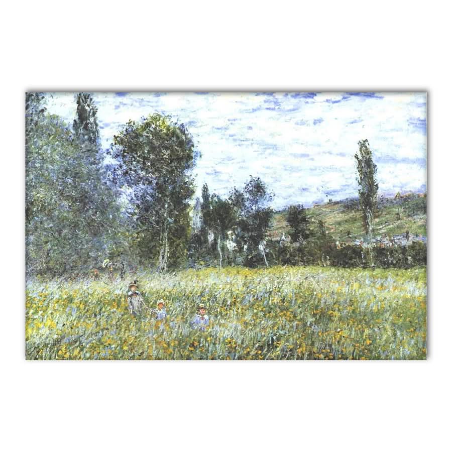 Meadow outside Vetheuil by Claude Monet