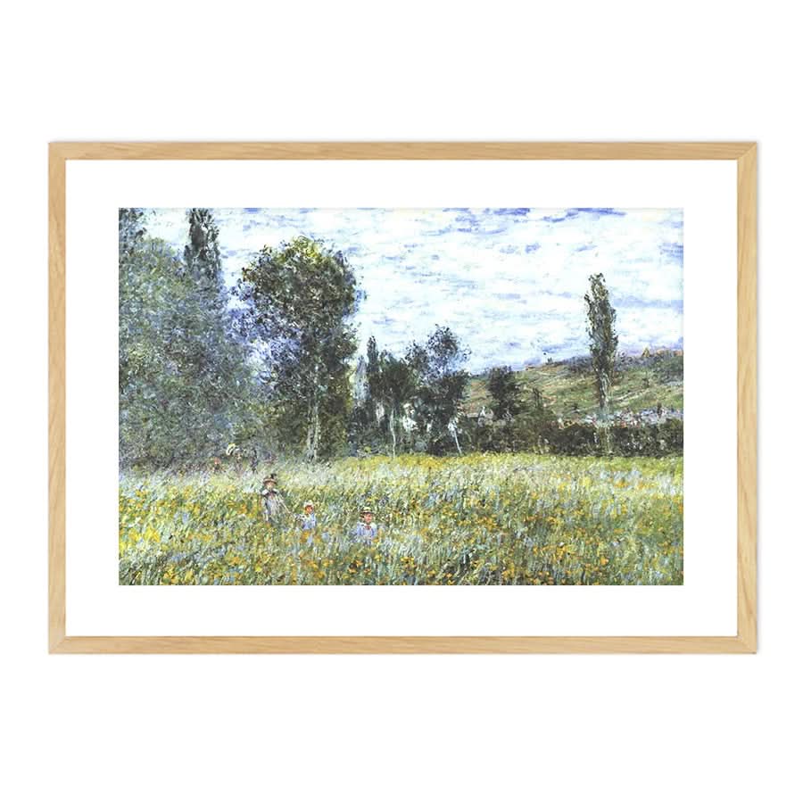 Meadow outside Vetheuil by Claude Monet