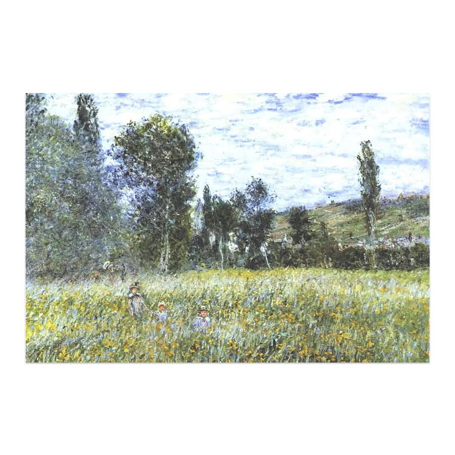 Meadow outside Vetheuil by Claude Monet
