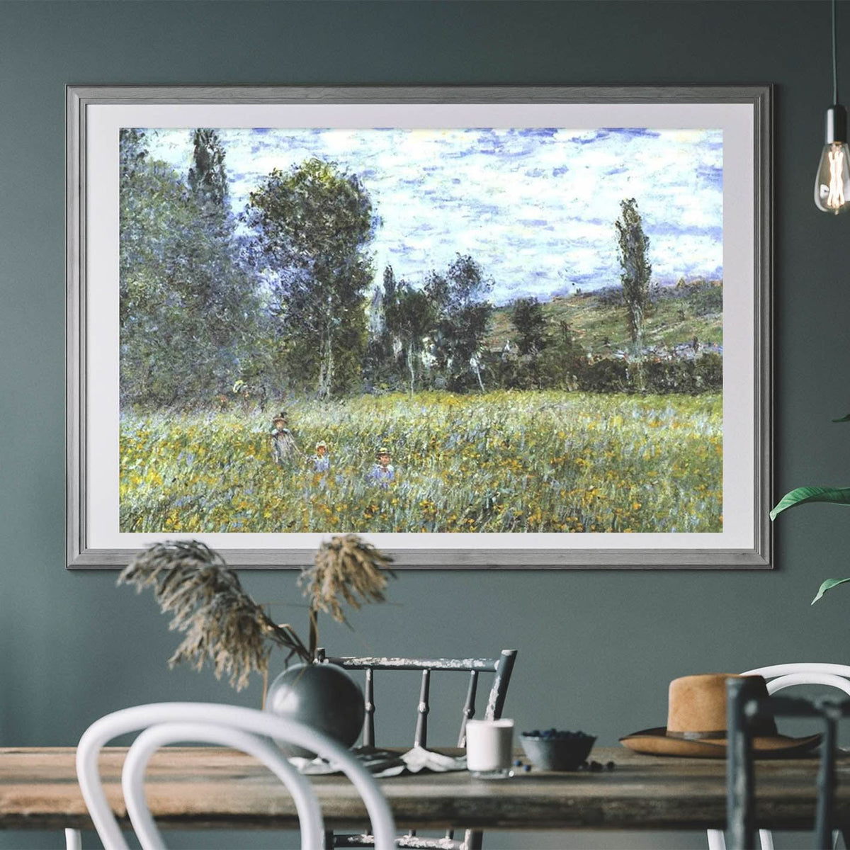 Meadow outside Vetheuil by Claude Monet