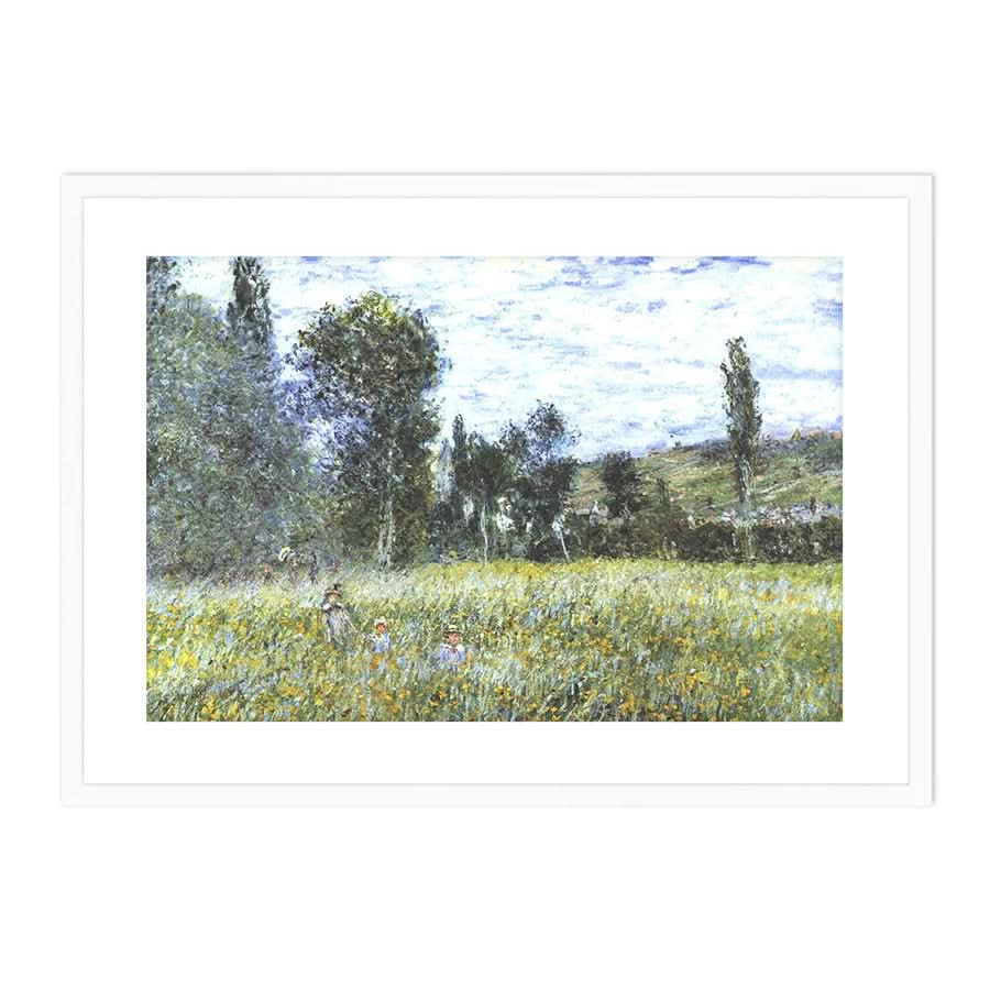 Meadow outside Vetheuil by Claude Monet