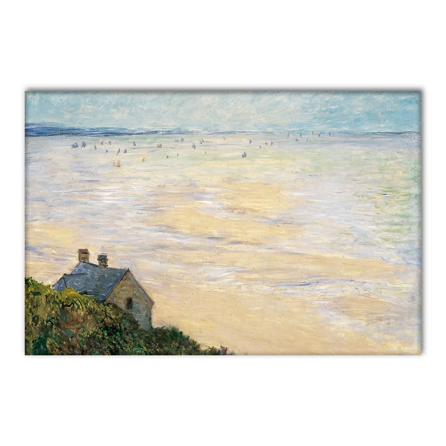 The Hut in Trouville, Low Tide by Claude Monet