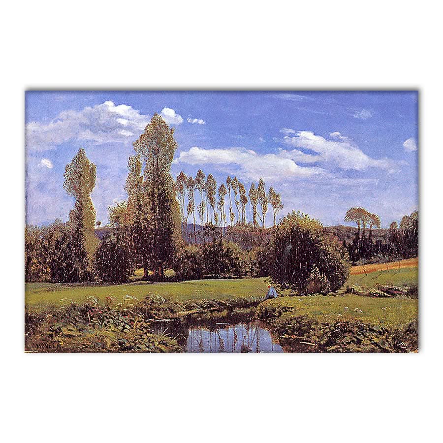 View from the Banks of the Lezarde by Claude Monet
