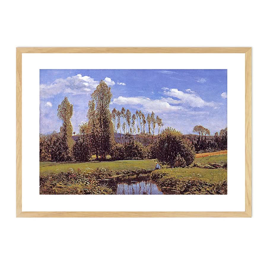 View from the Banks of the Lezarde by Claude Monet