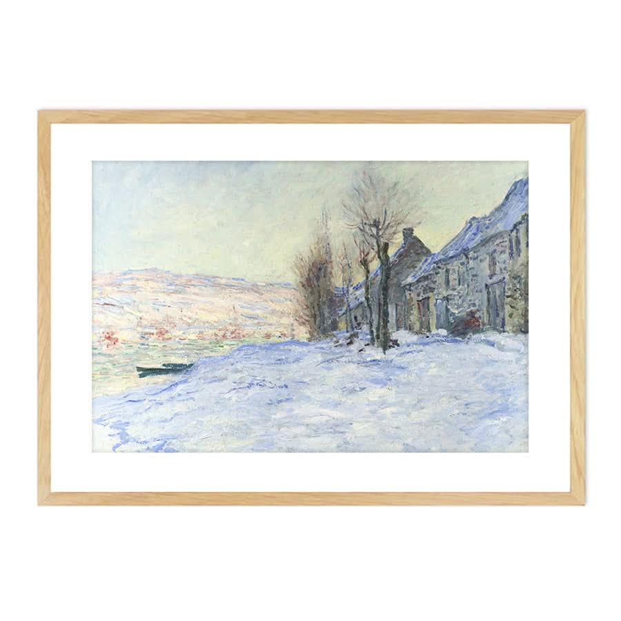 Winter Sun at Lavacourt by Claude Monet