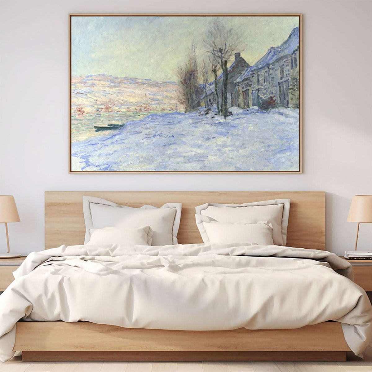 Winter Sun at Lavacourt by Claude Monet