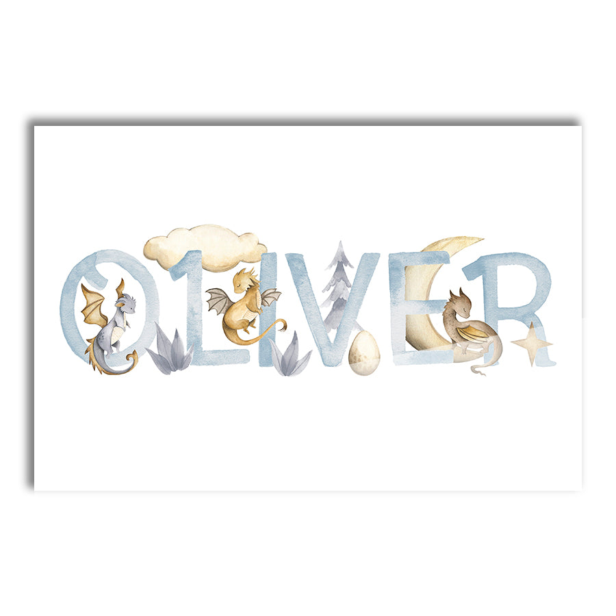 Name Prints - Dragons