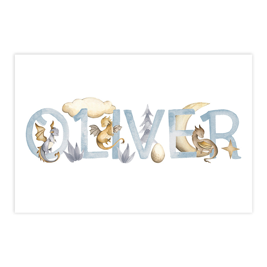 Name Prints - Dragons