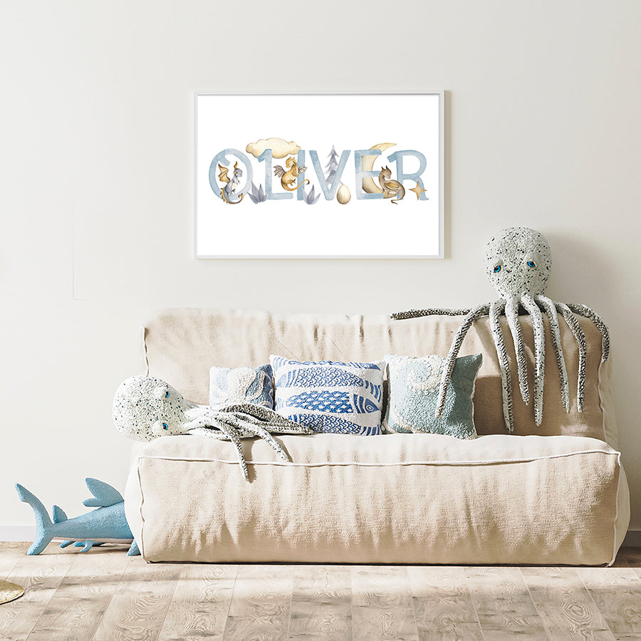 Name Prints - Dragons