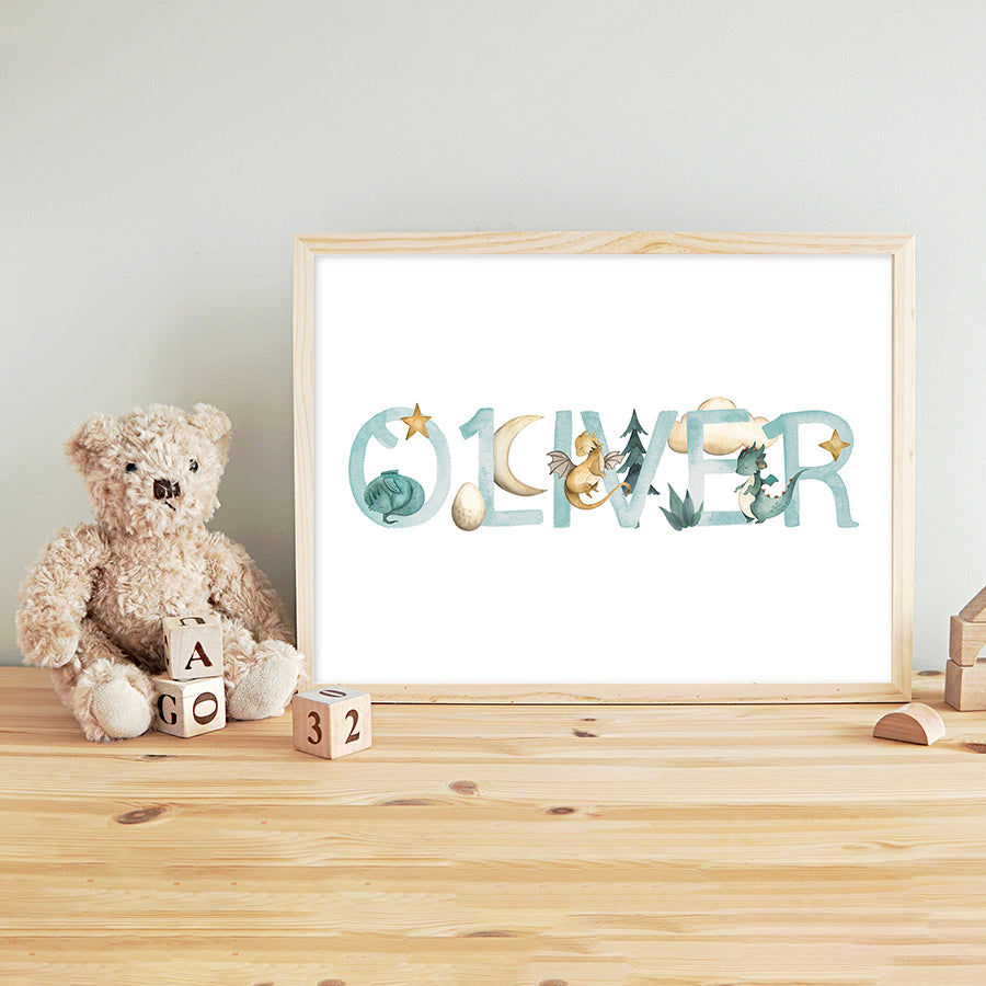 Name Prints - Dragons