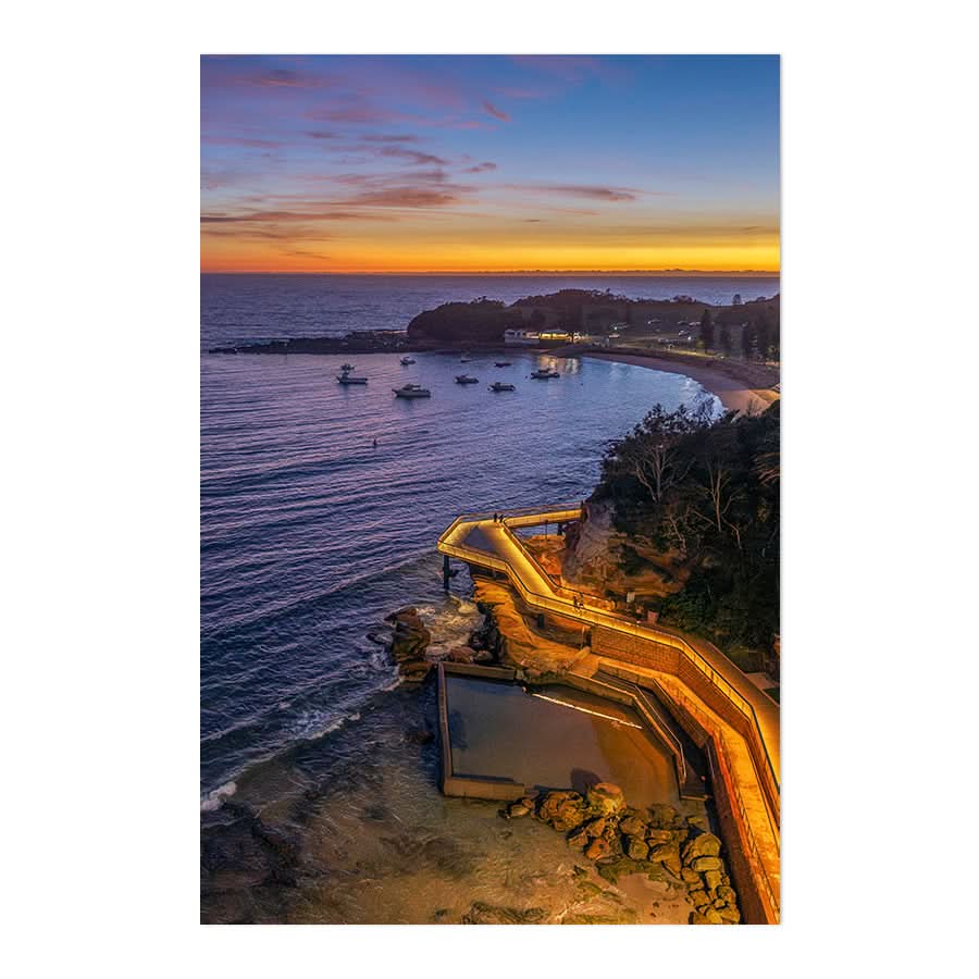 Dawn at Terrigal Boardwalk (Portrait) by TC Nguyen