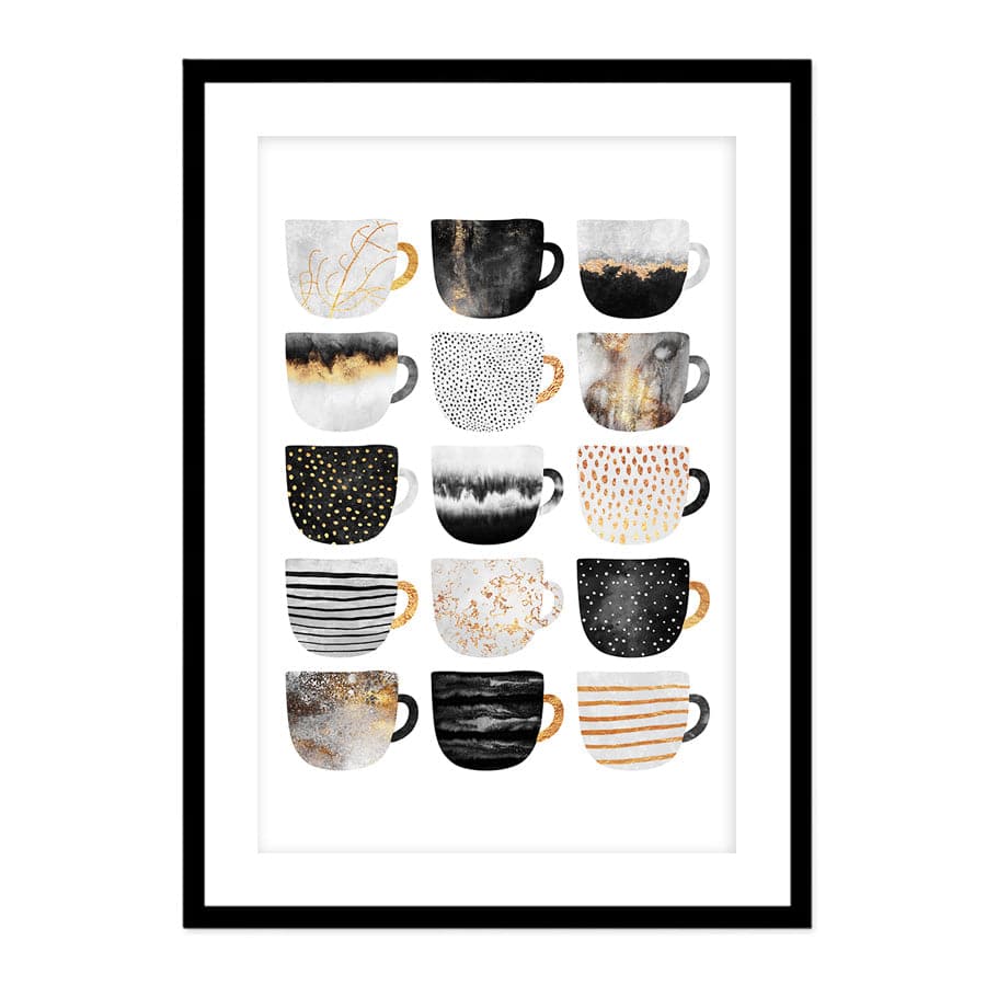 Pretty Coffee Cups by Elisabeth Fredriksson