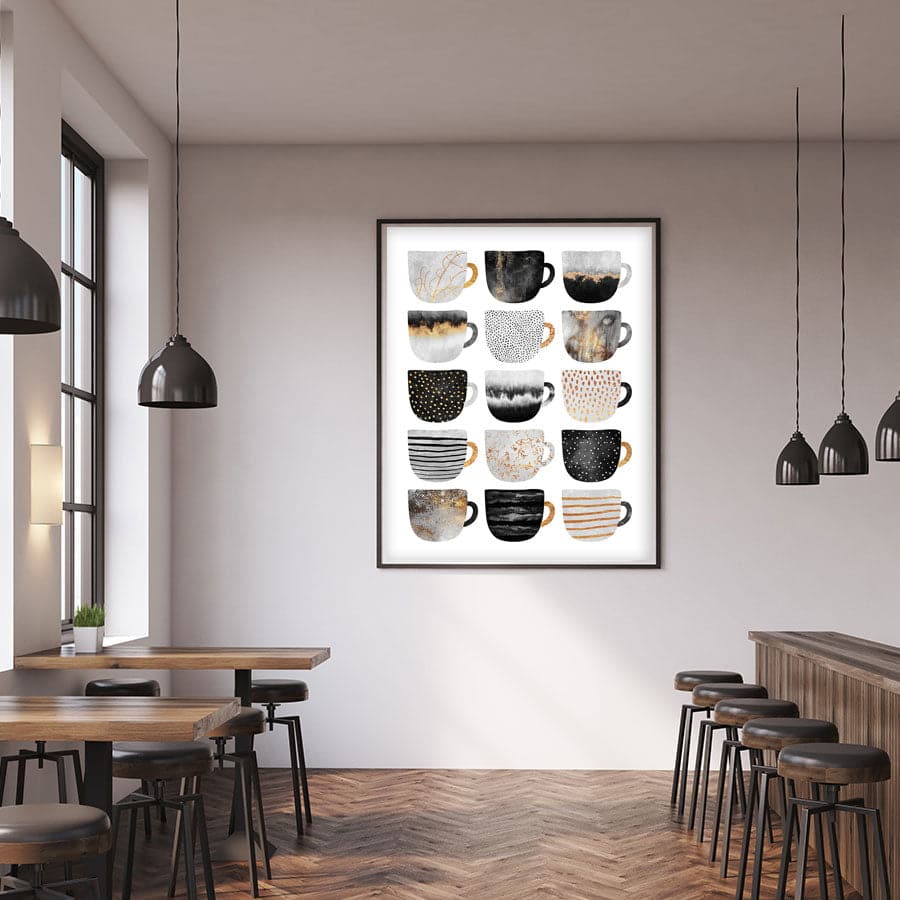 Pretty Coffee Cups by Elisabeth Fredriksson