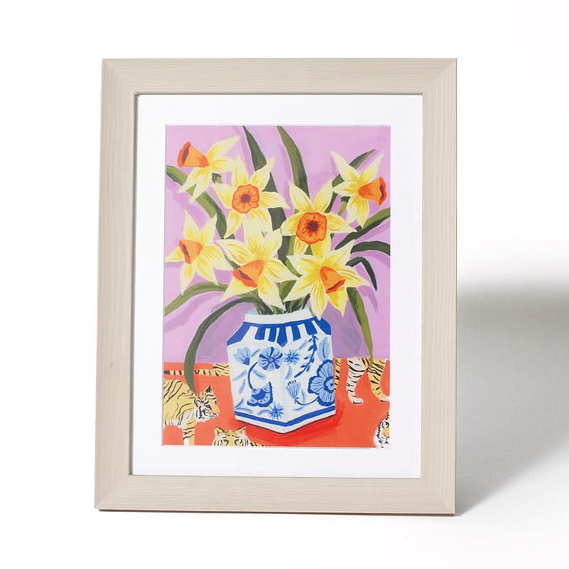 Daffodils by Sarah Gesek (Fine Art Print with Cream Frame)