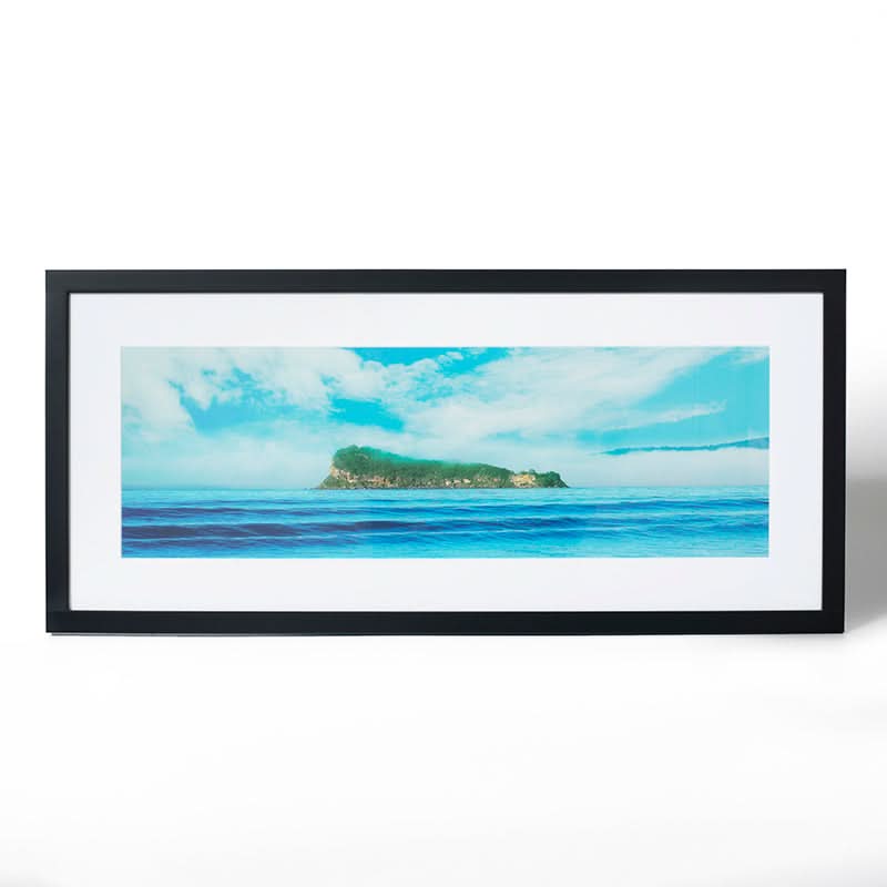 Lion Island Fog by Ramin Far Azin (Fine Art Print with Black Frame)