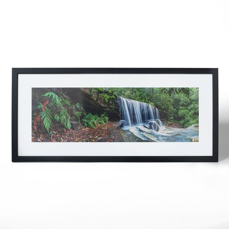 Somersby Falls by Jeremy Royston (Fine Art Print with Black Frame)