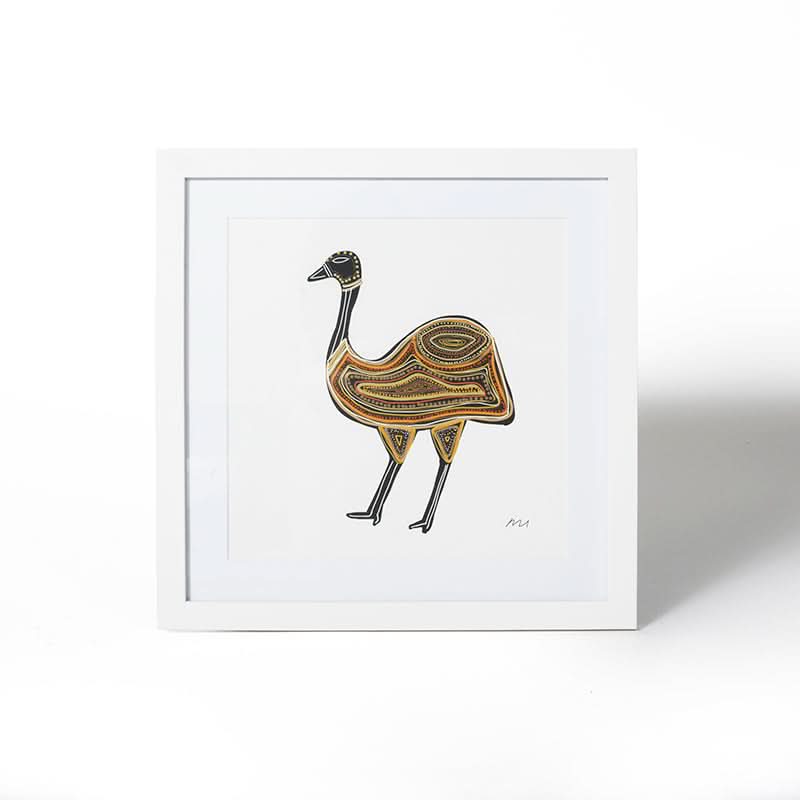 Ngurruy by Maddy Hope-Hodgetts (Fine Art Print with White Frame)