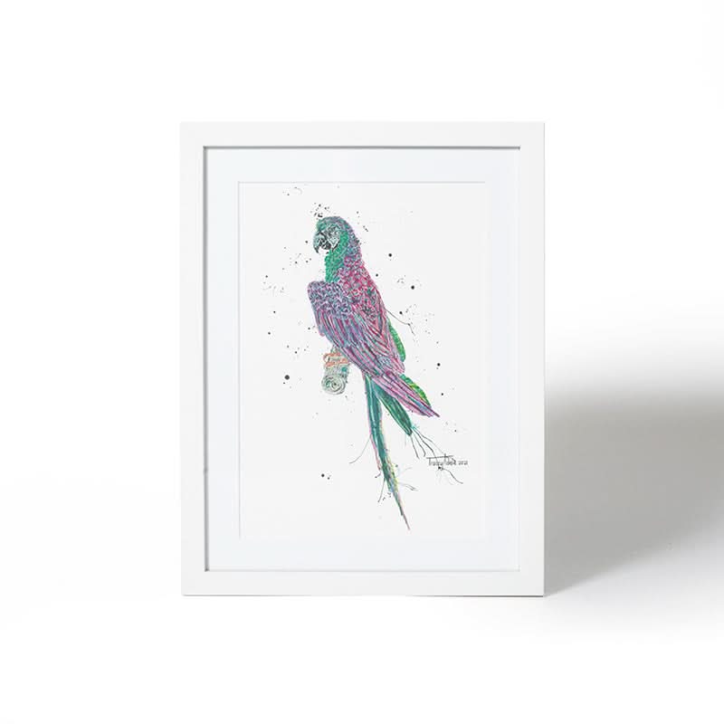 George by Tracey Adele (Fine Art Print with White Frame)