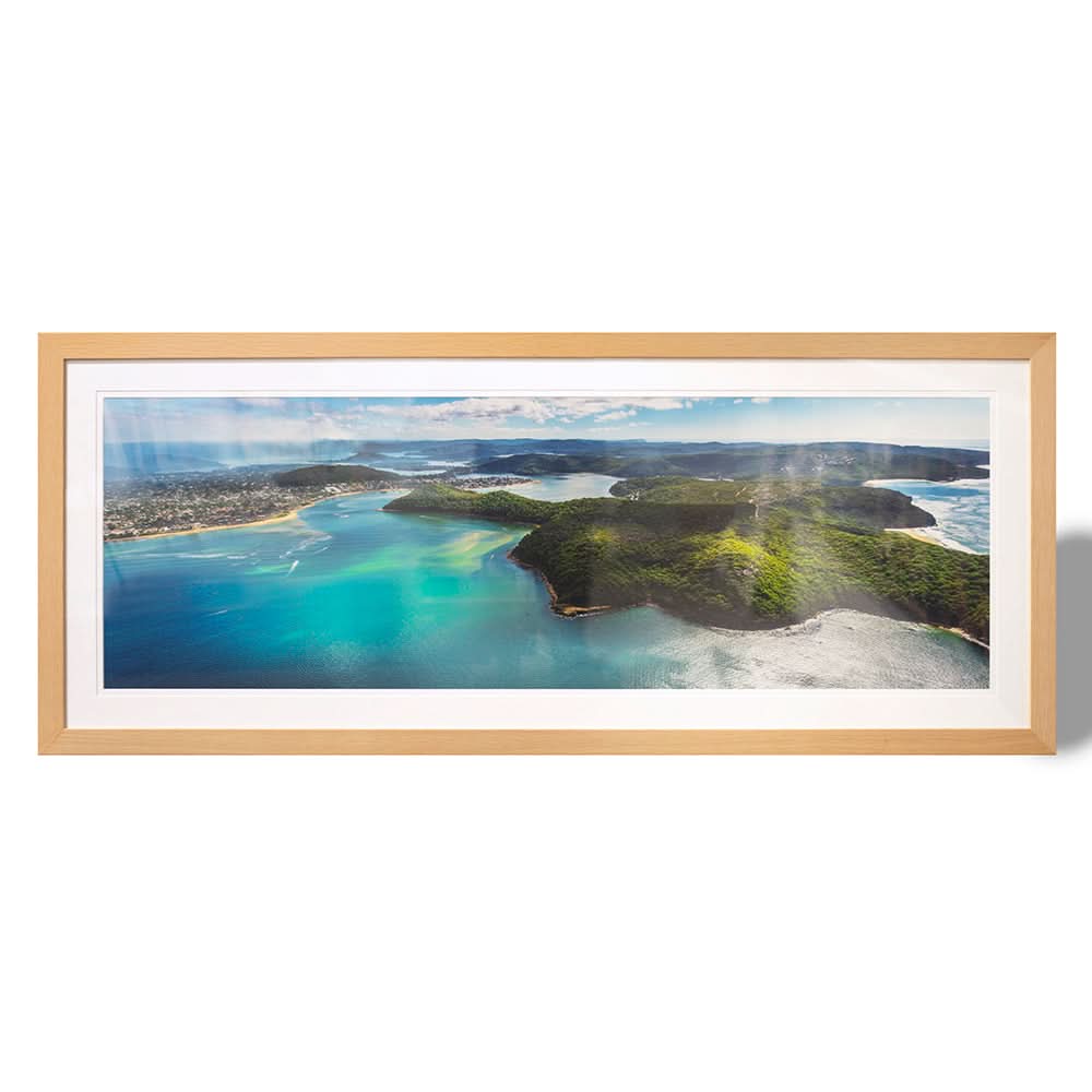 Box Head Aerial Shot by Andrew Smith (Fine Art Prink with Oak Frame)