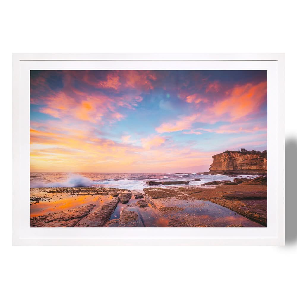 Pastel Delight by Dale McClenahan (Fine Art Print with White Frame)