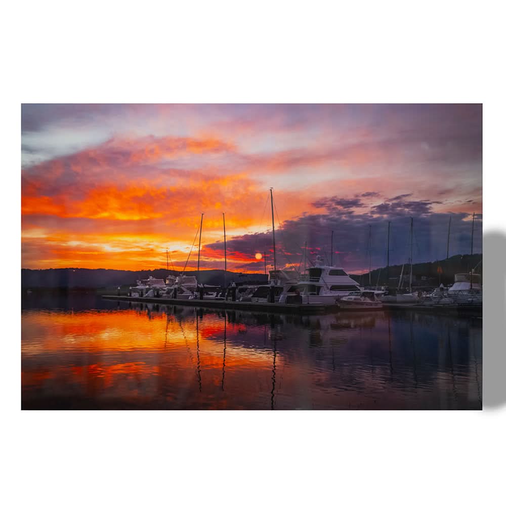 Vibrant Gosford Sunset by Colleen Kempys (105cm x 70cm Deluxe Acrylic Print)