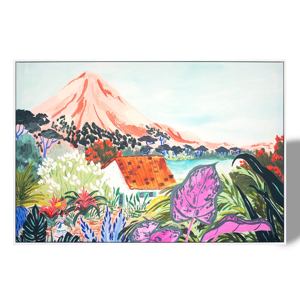Ometepe by Sarah Gesek (Canvas Print with White Float Frame)