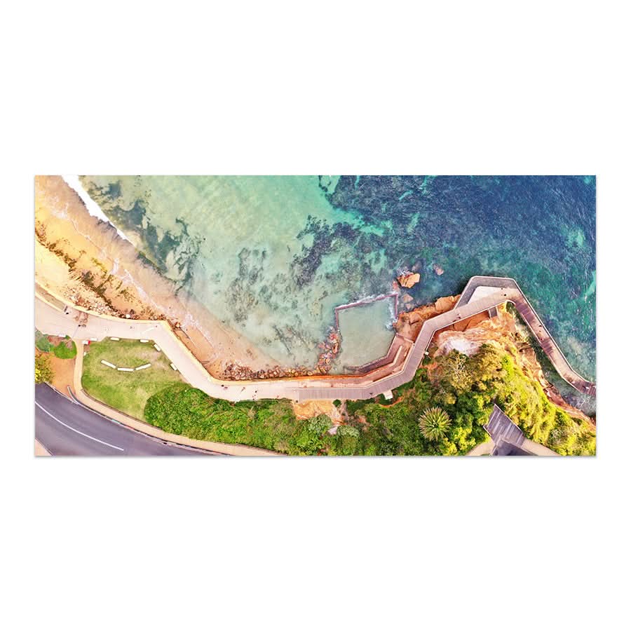 Terrigal Boardwalk from Above by Beata Young