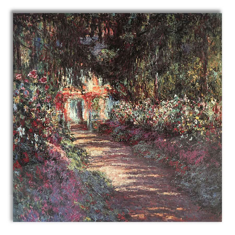 The Garden in Flower by Claude Monet